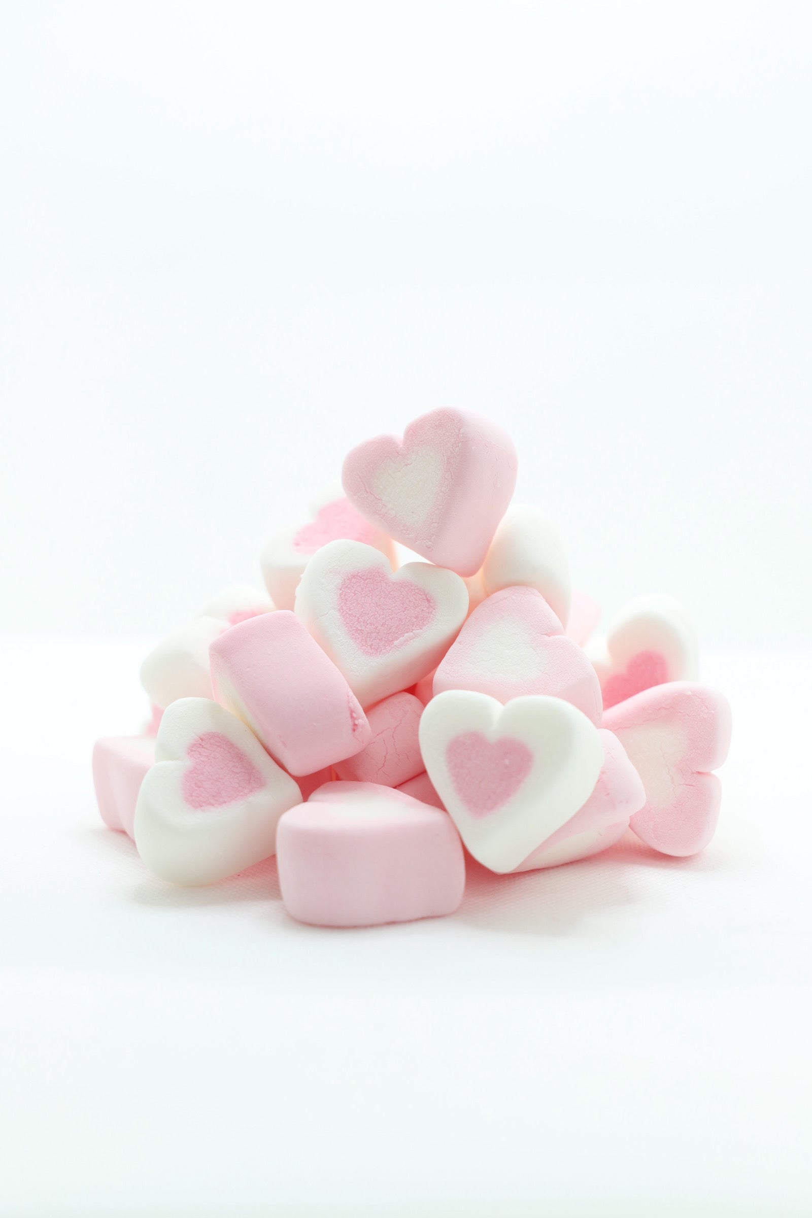 Freeze Dried Heart Shaped Marshmallows